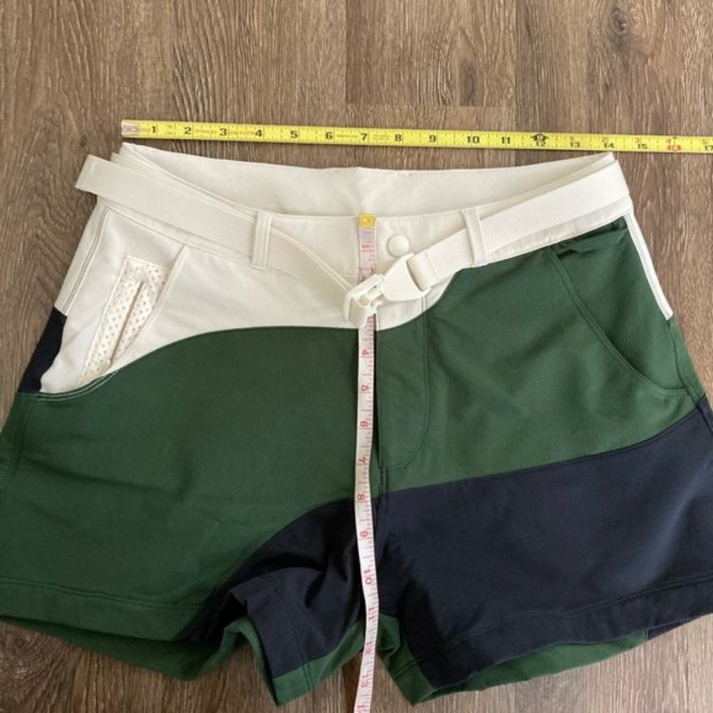 Outdoor Voices RecTrek Shorts Black / Hunter / Bone NWT - Picture 11 of 11